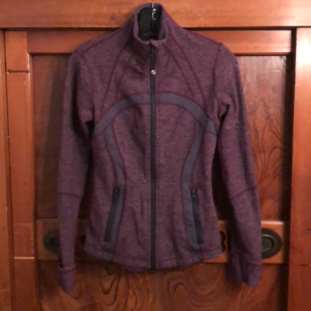 Lululemon Plum/Gray Textured Define Jacket Sz 4 Gem